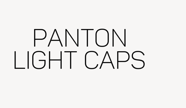 Panton Light Caps Font