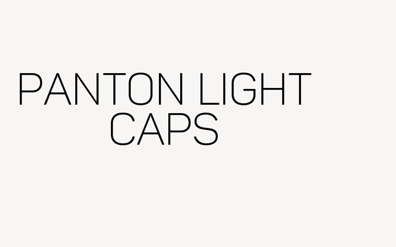 Panton Light Caps Font