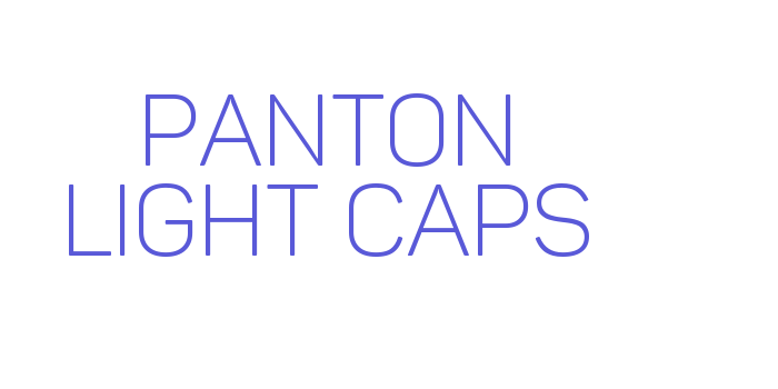 Panton Light Caps Font Download