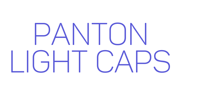 Panton Light Caps Font