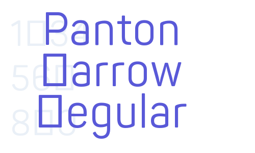 Panton Narrow Regular Font