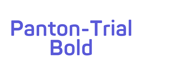 Panton-Trial Bold Font Download