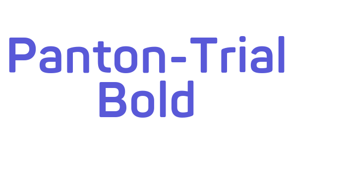 Panton-Trial Bold Font