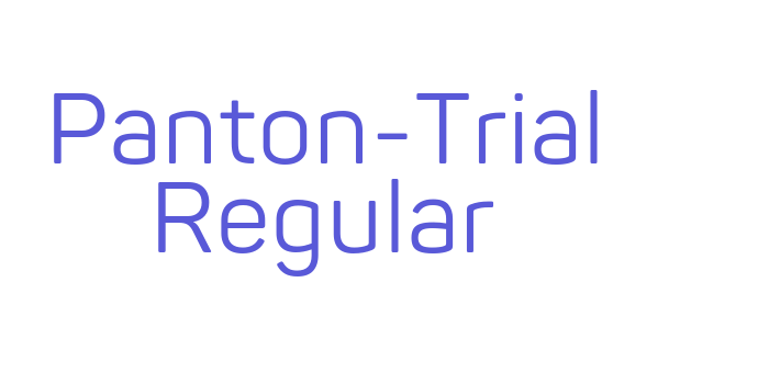 Panton-Trial Regular Font Download