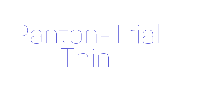 Panton-Trial Thin Font Download