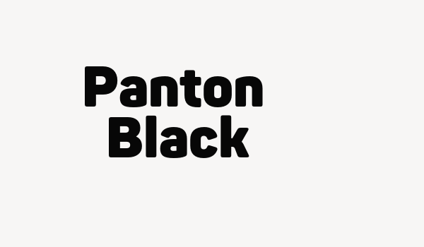 Panton  Black Font