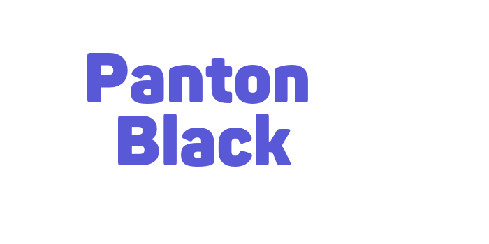 Panton  Black Font