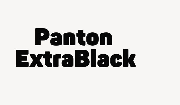 Panton  ExtraBlack Font