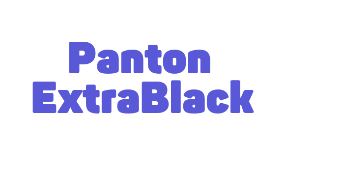 Panton  ExtraBlack Font Download