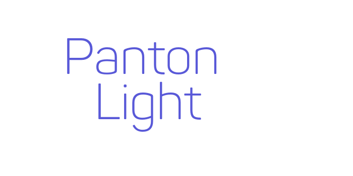 Panton  Light Font