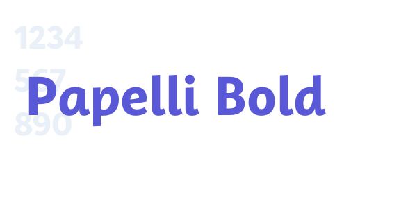 Papelli Bold font free