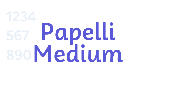 Papelli Medium font free