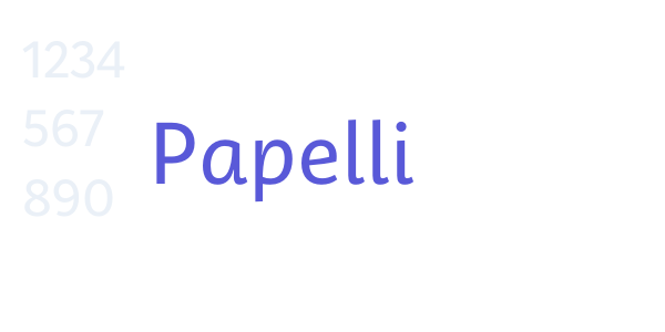 Papelli font free