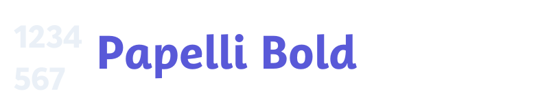 Papelli Bold-related font
