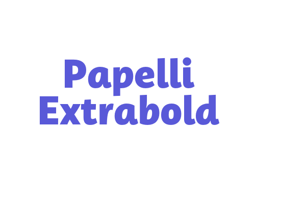 Papelli Extrabold Font