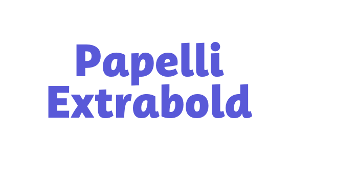 Papelli Extrabold Font Download