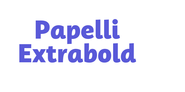 Papelli Extrabold Font