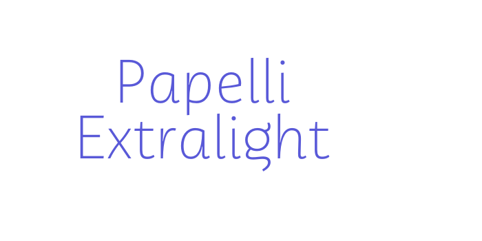 Papelli Extralight Font Download