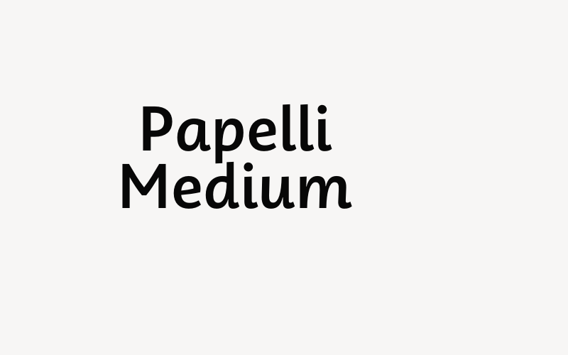 Papelli Medium Font