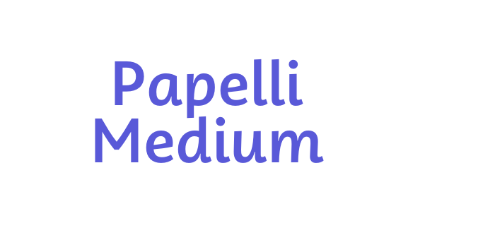 Papelli Medium Font Download