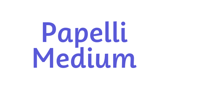 Papelli Medium Font