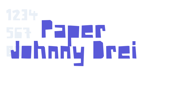 Paper Johnny Drei font