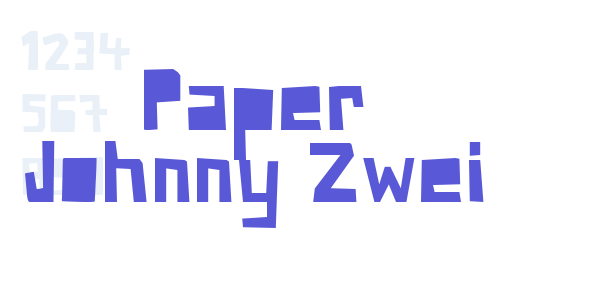 Paper Johnny Zwei font