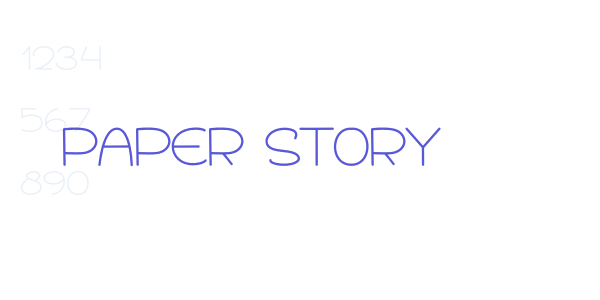 Paper Story font free