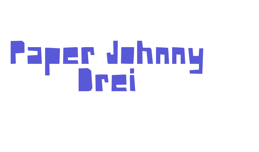 Paper Johnny Drei Font