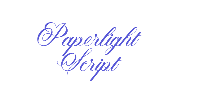 Paperlight Script Font Download