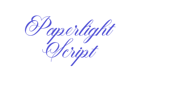 Paperlight Script Font