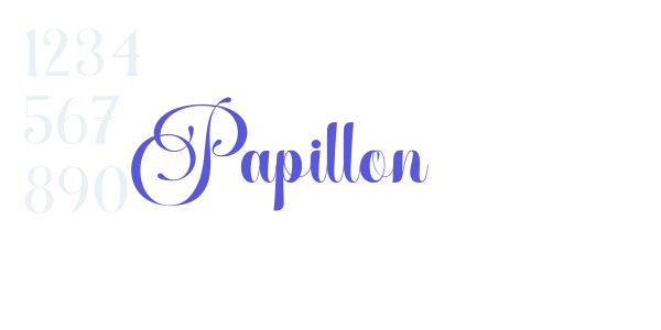 Papillon font free