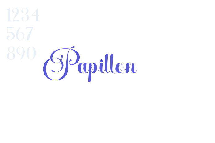 Papillon font free