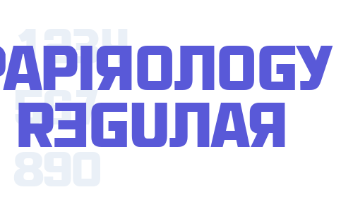 Papirology Regular Font