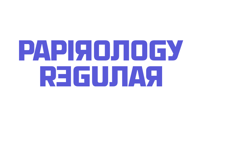 Papirology Regular Font Download