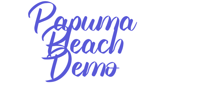 Papuma Beach Demo Font Download