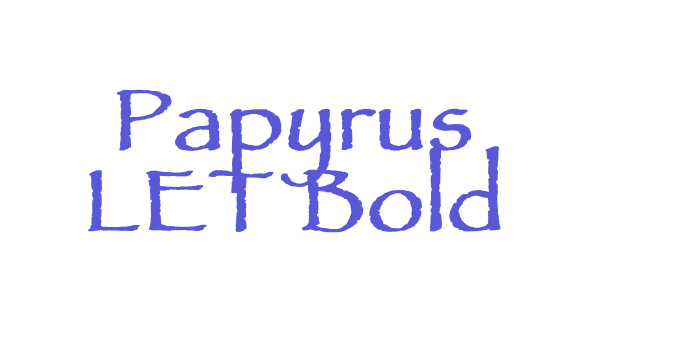 Papyrus LET Bold Font Download