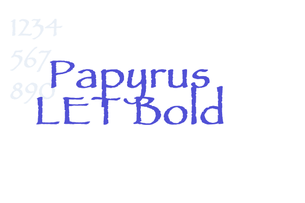 Papyrus LET Bold