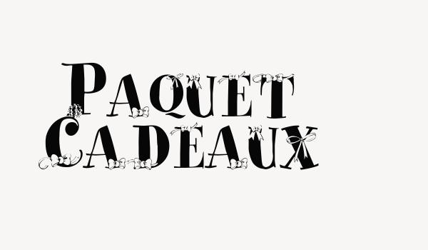 Paquet Cadeaux Font