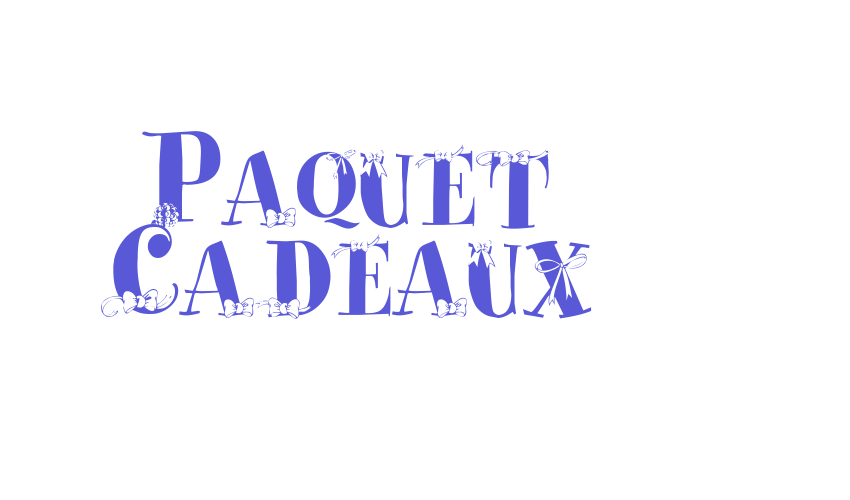 Paquet Cadeaux Font Download