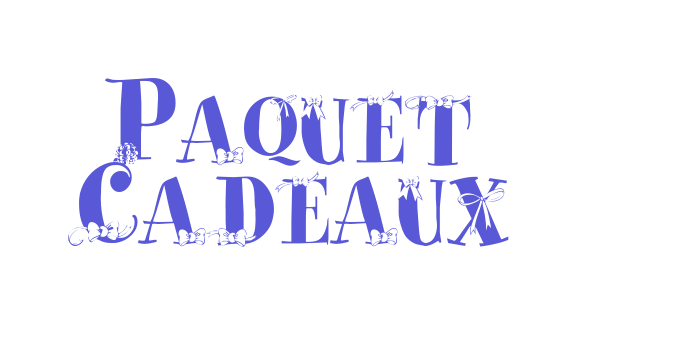 Paquet Cadeaux Font Download