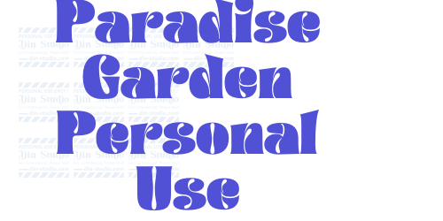 Paradise Garden Personal Use-font-download