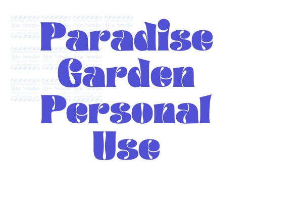 Paradise Garden Personal Use