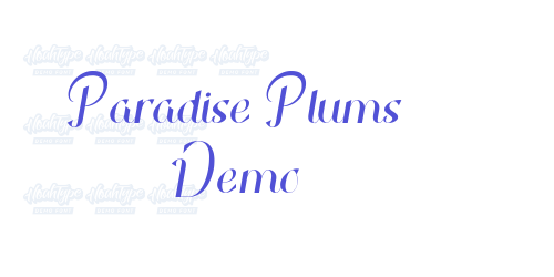 Paradise Plums Demo-font-download