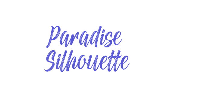 Paradise Silhouette Font Download