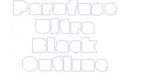 Parafuse Ultra Black Outline font free