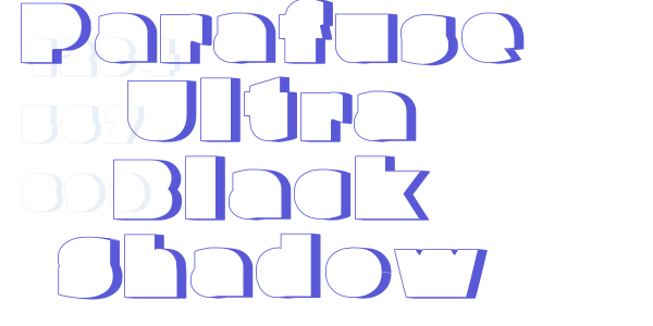 Parafuse Ultra Black Shadow font free