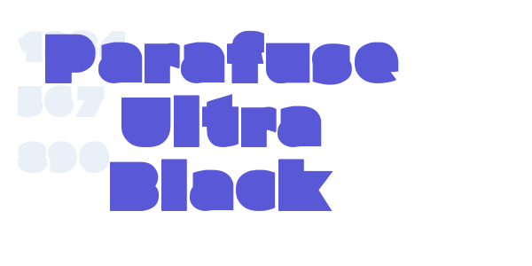 Parafuse Ultra Black font free