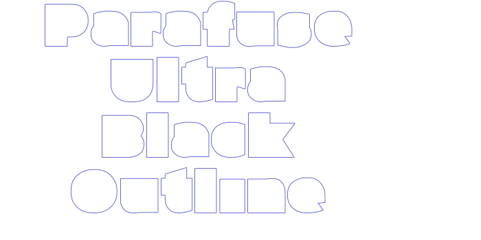 Parafuse Ultra Black Outline Font Download