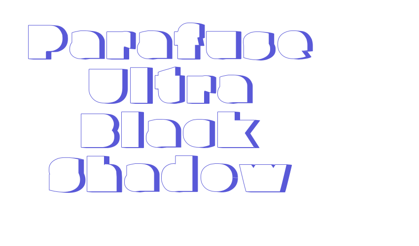 Parafuse Ultra Black Shadow Font